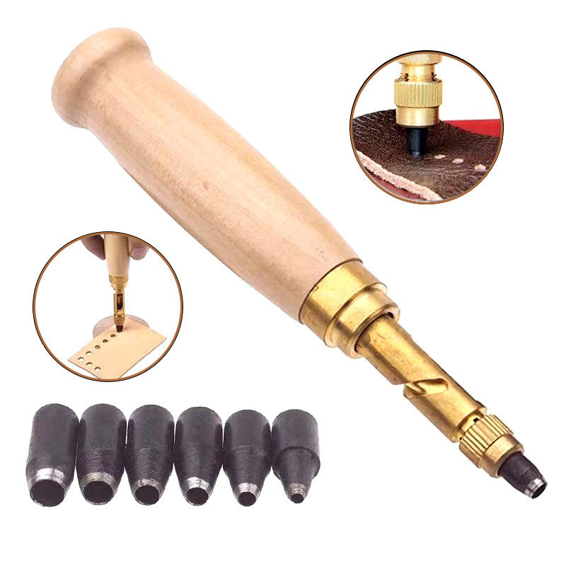 Leather Punch Revolving - DIY Wykrojnik do skóry obrotowy perforator