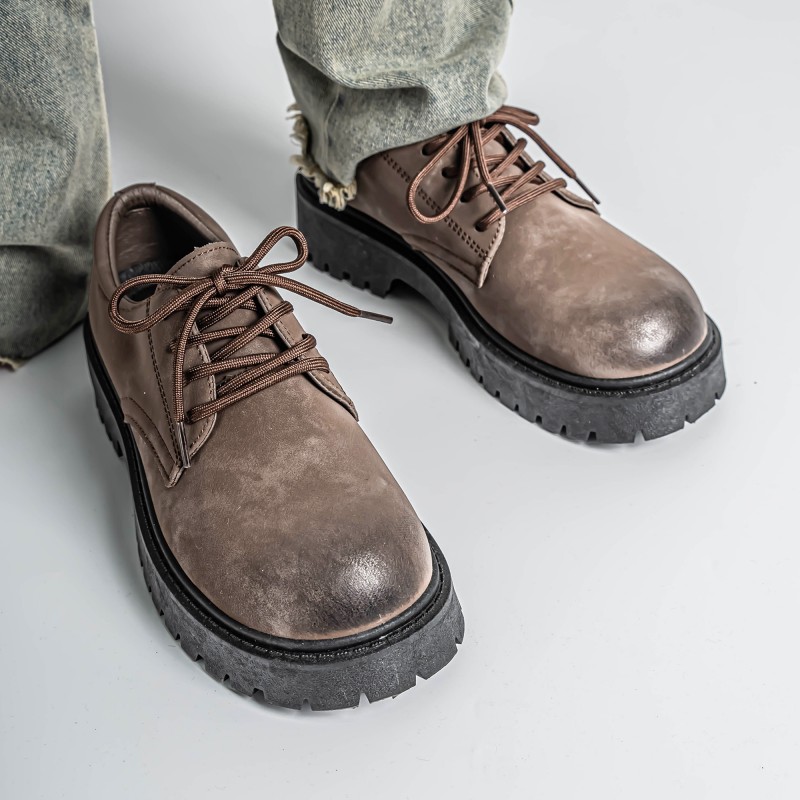 Leather Work Outfit - Proste męskie buty wizytowe i codzienne,