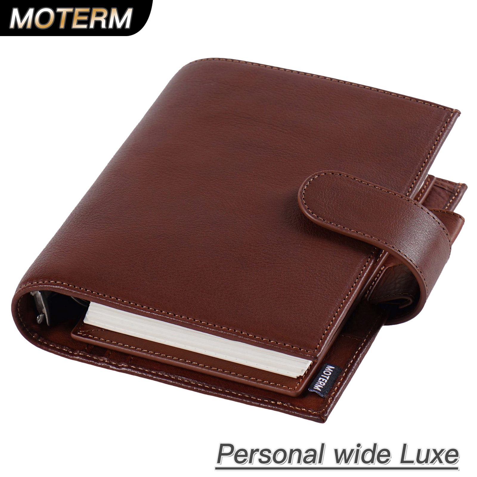 Leather Work Notepad - Moterm pełnoziarnista skóra garbowana roślinnie osobisty