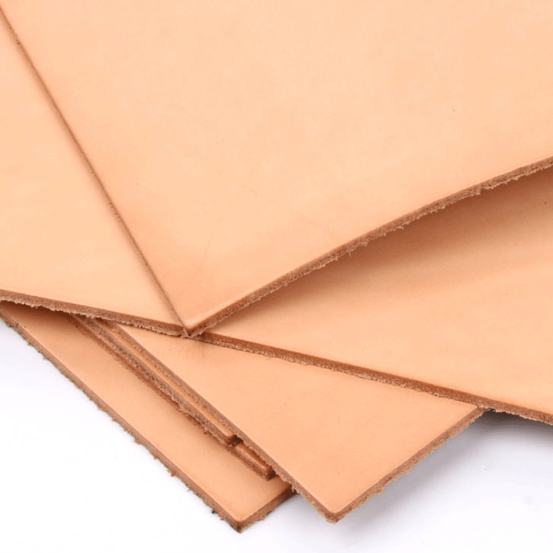 Veg Tan Leather Hide - 3mm Grubość Oryginalna Skóra Tkanina Vintage