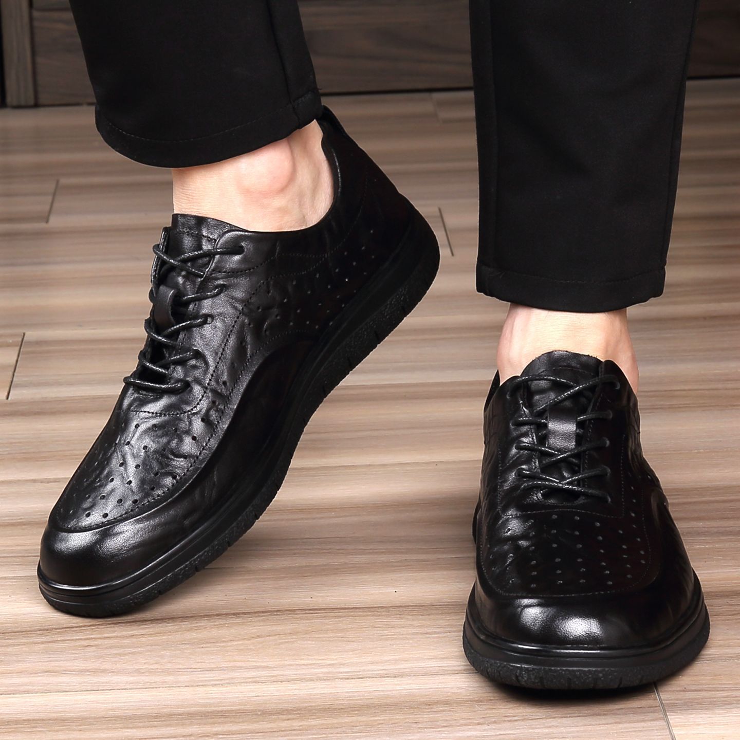 Eleganckie, skórzane buty codz – Leather Work Outfit recenzja i cena