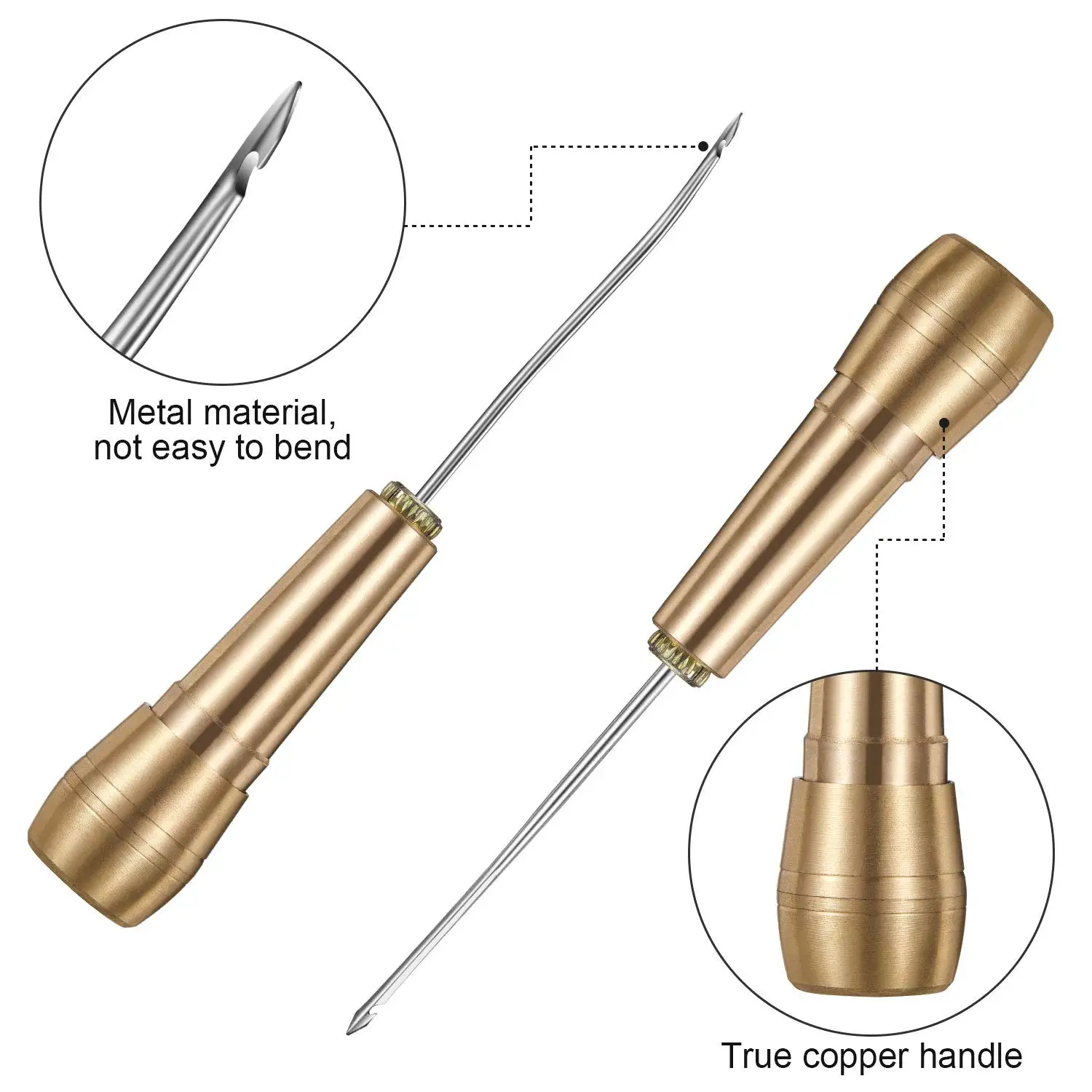 Zestaw do szycia skóry z miedz – Leatherwork Awl recenzja i cena