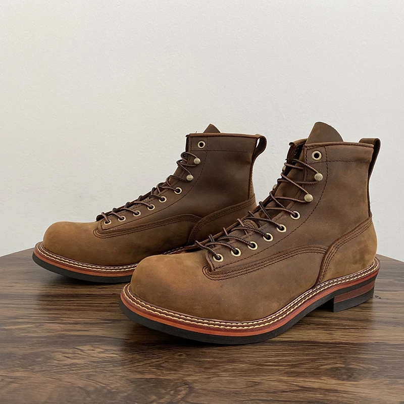 Męskie botki w stylu vintage,  – Leatherwork Tools recenzja i cena
