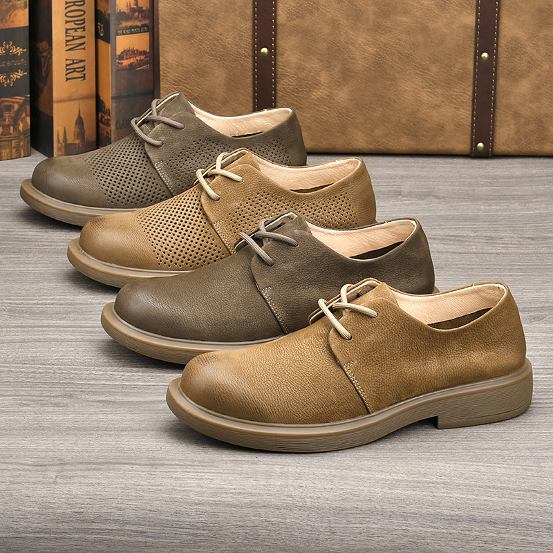 Retro Męskie Buty ze Skóry Nat – Leather Work Outfit recenzja i cena