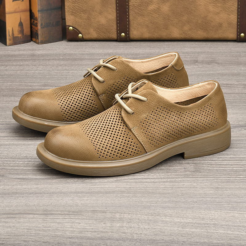 Retro Męskie Buty ze Skóry Nat – Leather Work Outfit recenzja i cena
