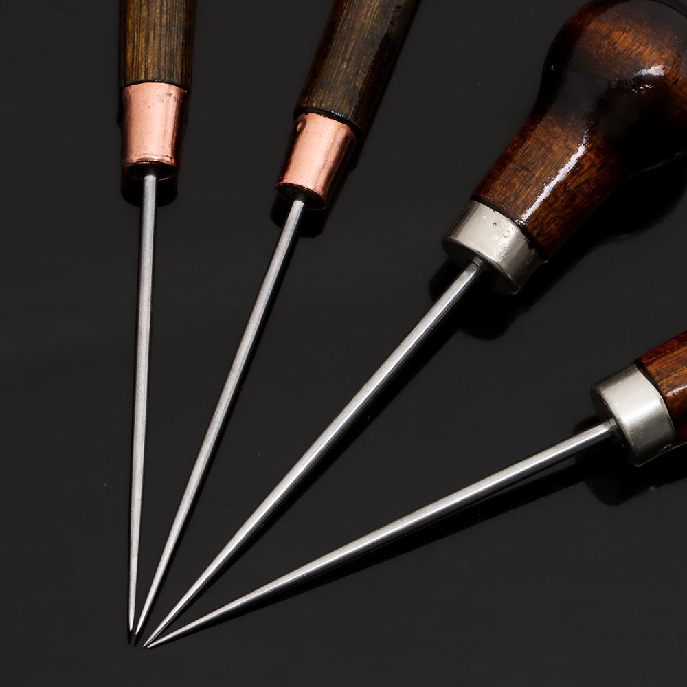 1PC szydło drewna uchwyt stopu – Leatherwork Awl recenzja i cena