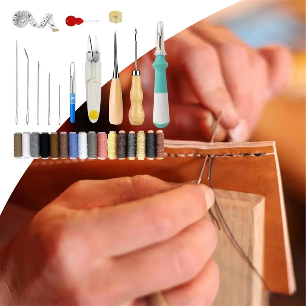AA77 NOWY Zestaw do obróbki sk – Leatherwork Awl recenzja i cena